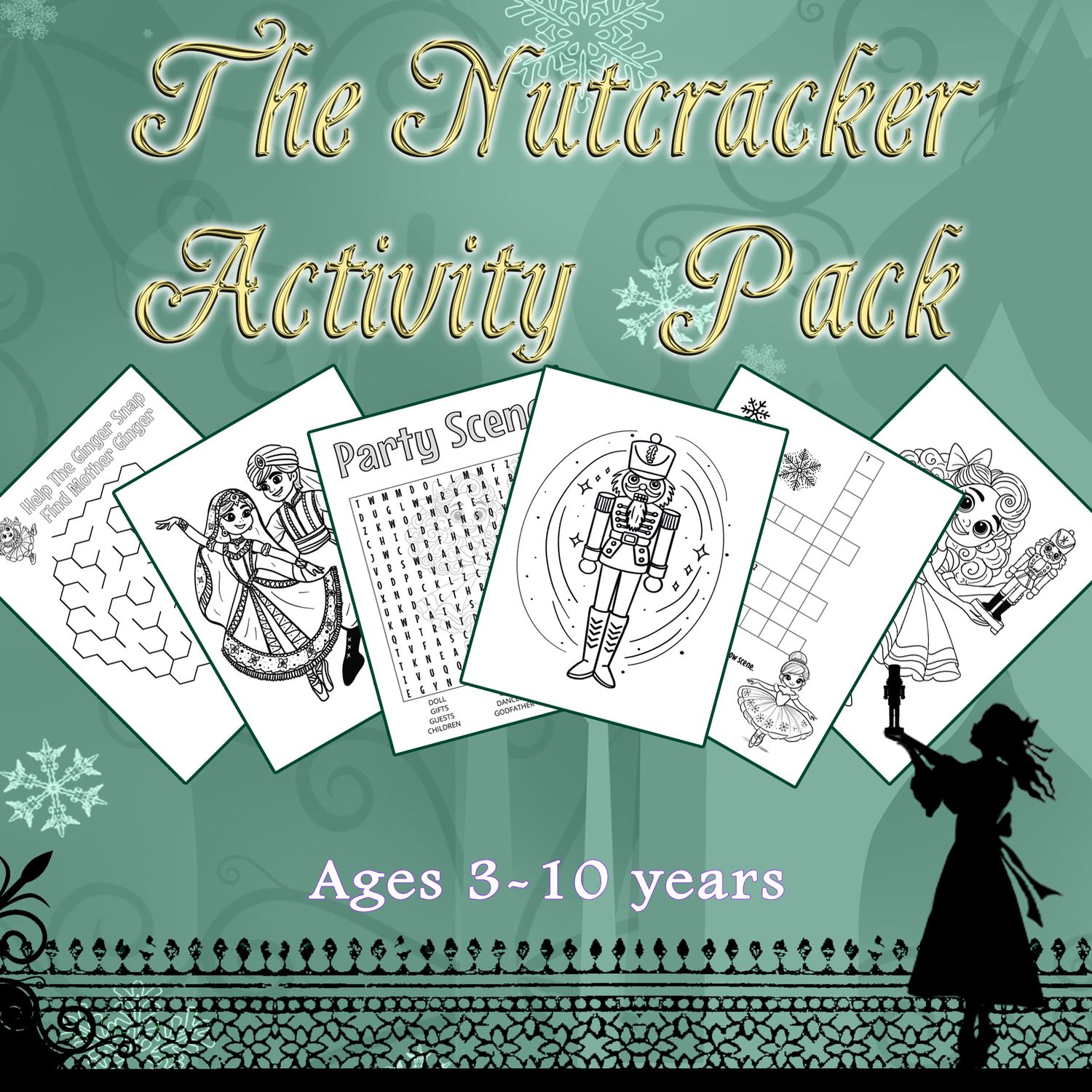 Free Nutcracker Themed Activity Sheets!
