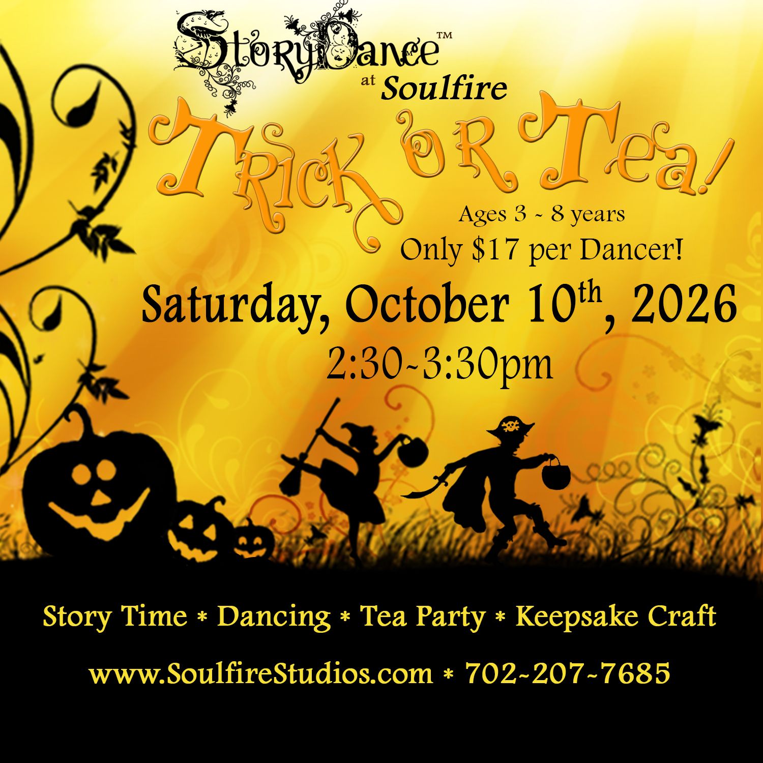 10/10 Trick Or Tea Mini Camp!