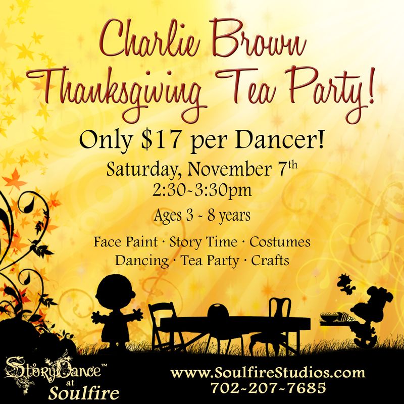 11/7 Charlie Brown Thanksgiving Tea Party