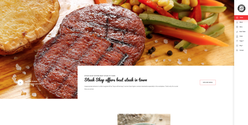 Steak Shop Website Template