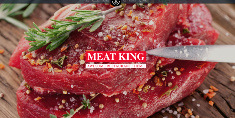 MeatKing Restaurant Website Template