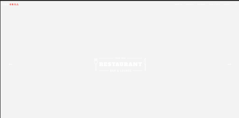 The Grill Restaurant Website Template