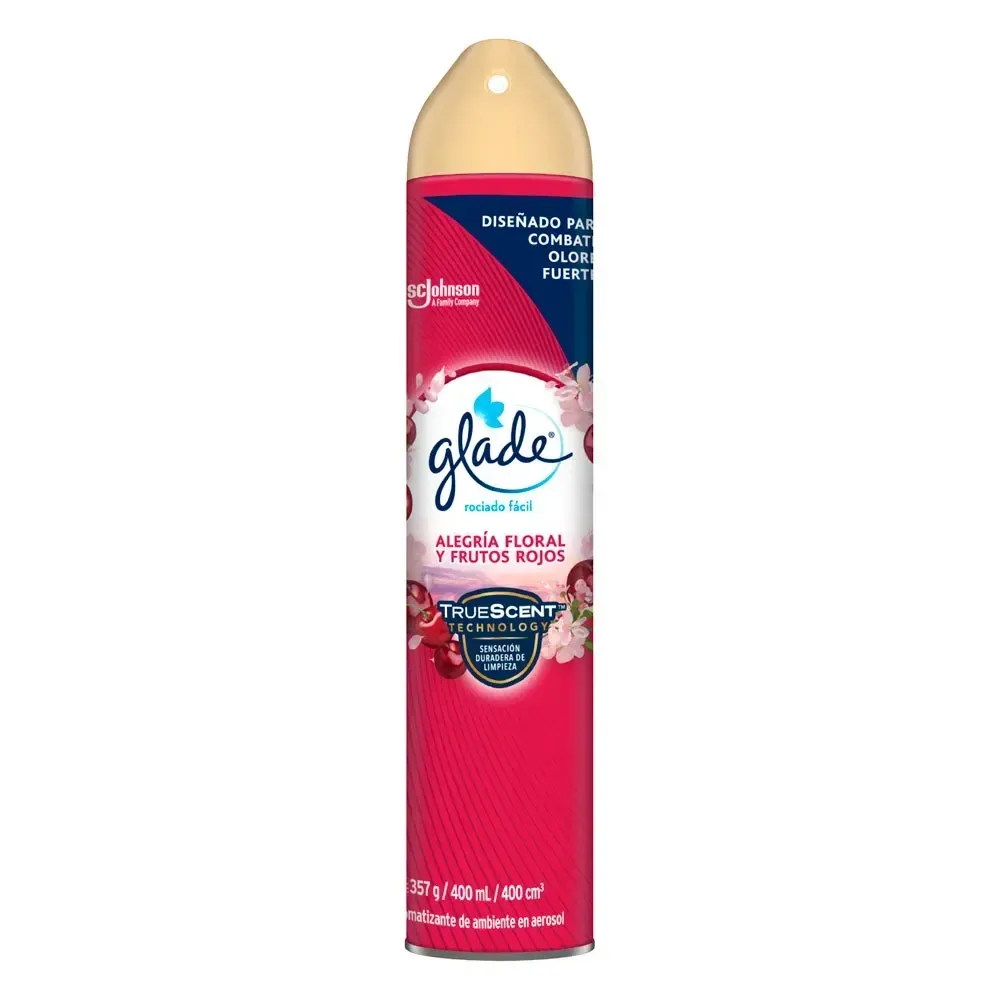 Aerosol Glade® Alegría Floral y Frutos Rojos (400 mL)