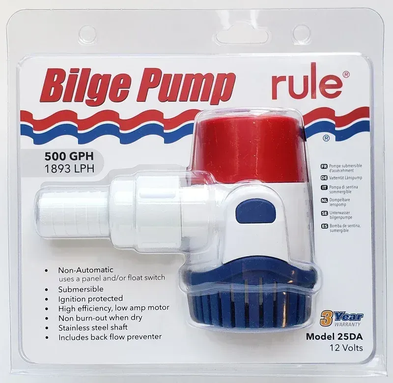 Rule® 500 GPH (1893 LPH / 12 V)