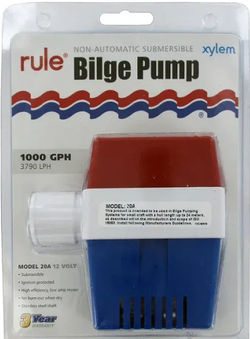 Rule® 1000 GPH (3790 LPH / Modelo 20A)