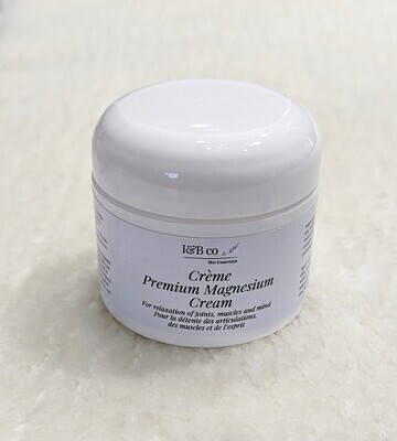 Crème pour le corps au magnésium de qualité supérieure - 2 oz