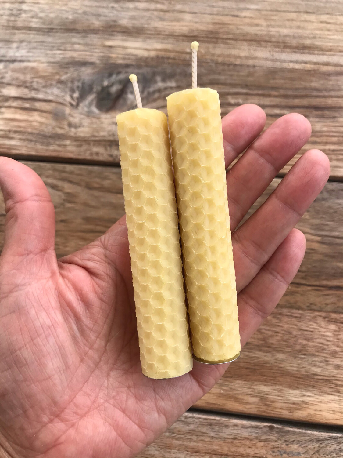 Beeswax Candle Pillar 10cm 2pcs #8