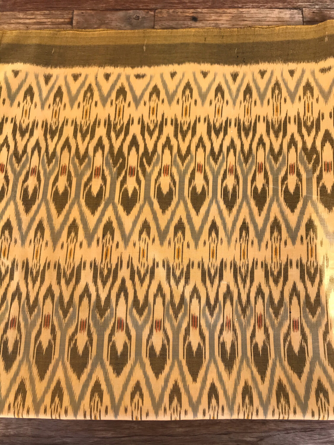 Furoshiki Wrap - Ikat Mustard Yellow  #3