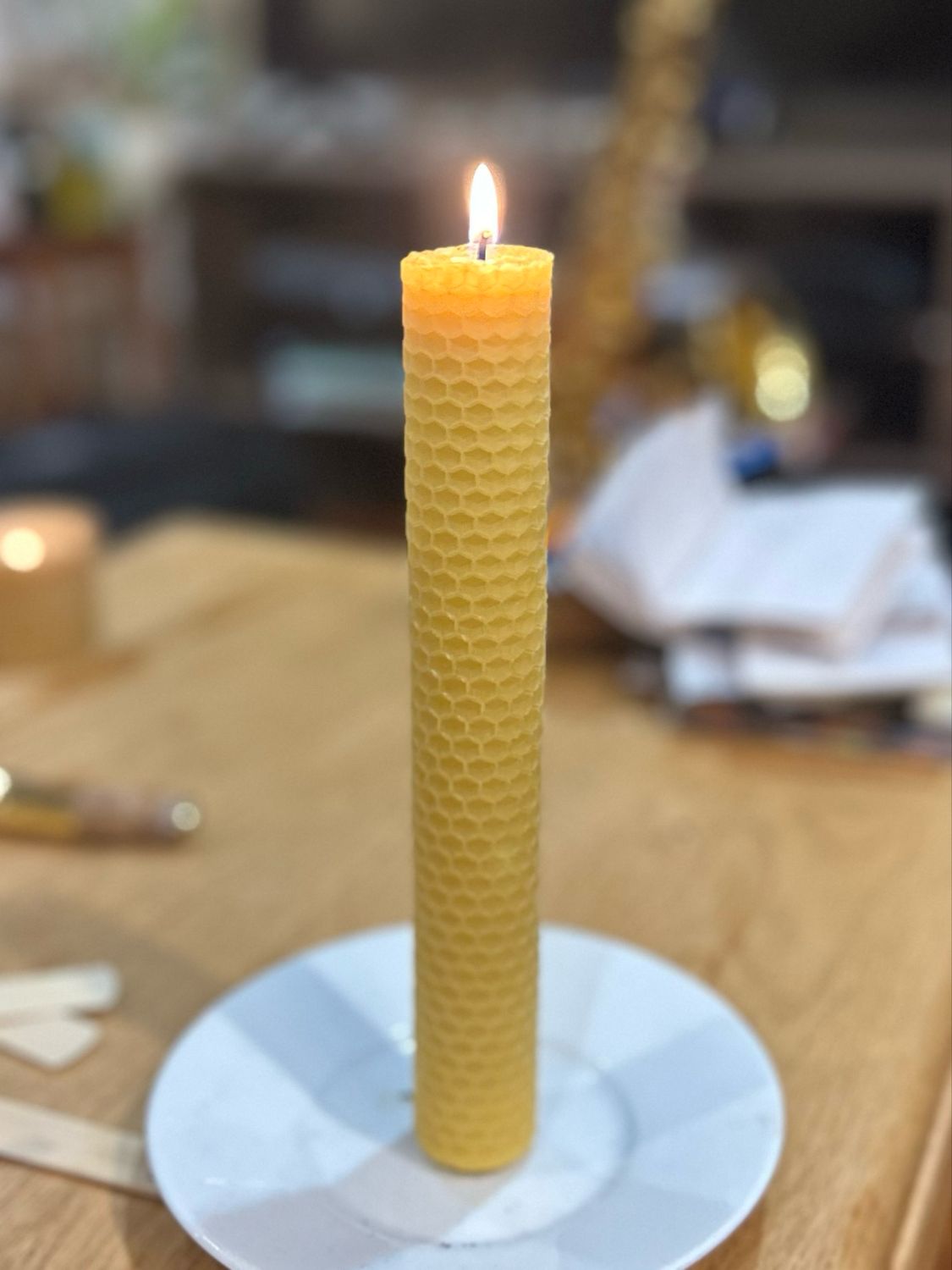 Beeswax Candle 21cm