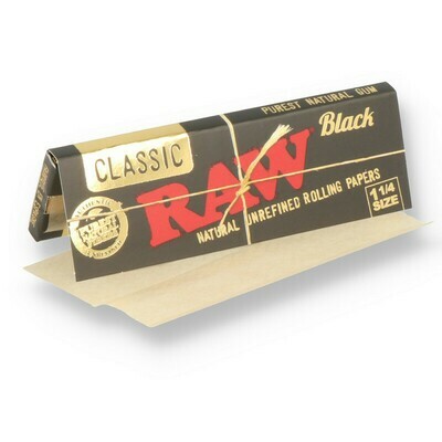 Raw Classic Black 1 Quarter Size