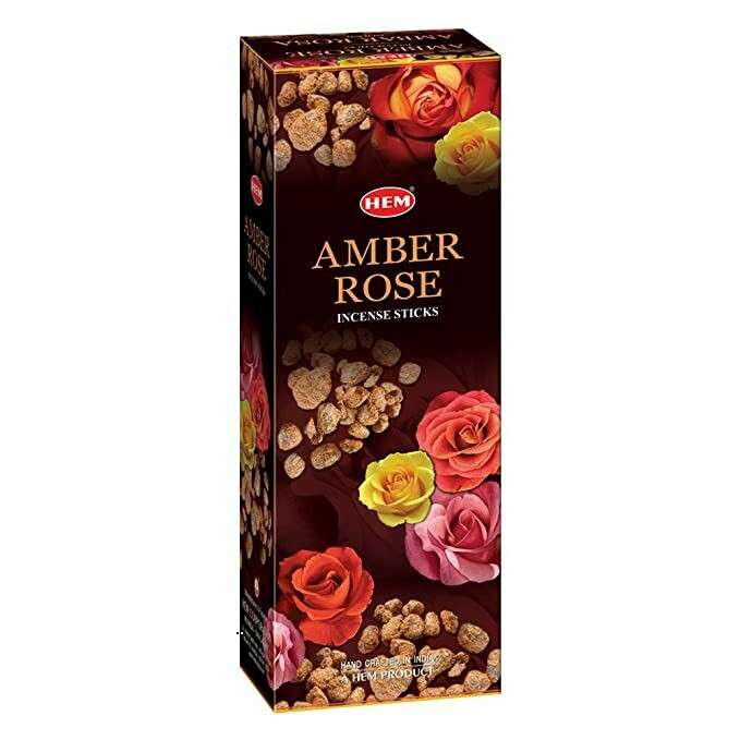 Hem Amber Rose Incense Sticks