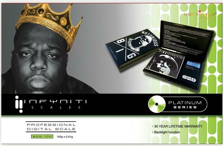 Notorious BIG G-Force, Licensed Digital Pocket Scale, 100g x 0.01g