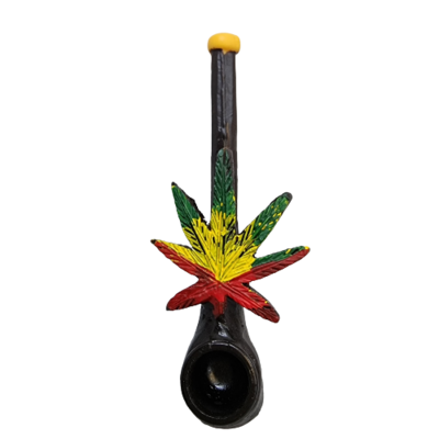 Jamaican Leaf Wooden Pipe