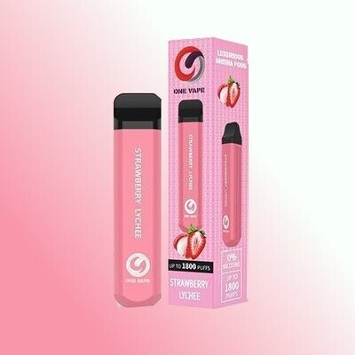 OneVape Disposable 1800 PUFFS STRAWBERRY LYCHEE