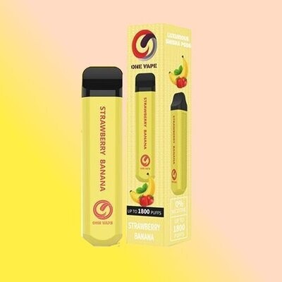 OneVape Disposable 1800 PUFFS STRAWBERRY BANANA