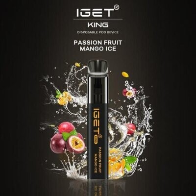 Iget King - Passionfruit Mango Ice – Nicotine Free