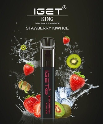 Iget King - Strawberry Kiwi Ice - Nicotine Free