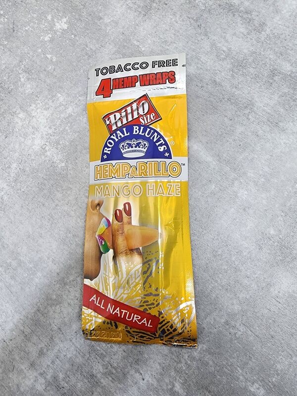 4-PACK MANGO HAZE HEMP WRAPS - TOBACCO FREE