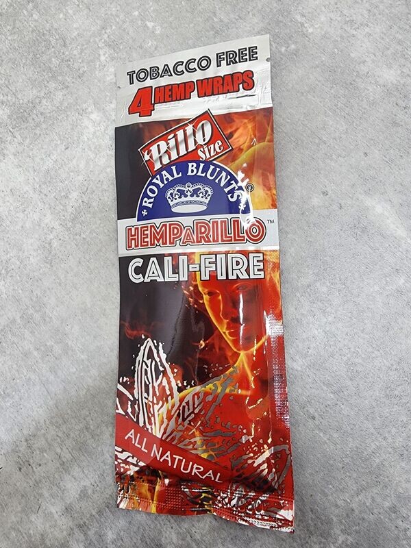 4-PACK CALI-FIRE HEMP WRAPS - TOBACCO FREE