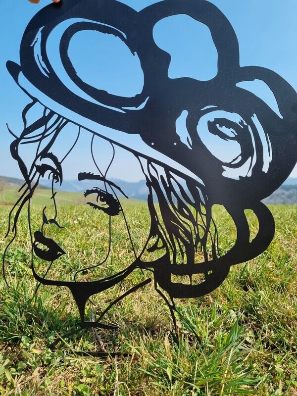 Metallbild Schwarzwaldmädel