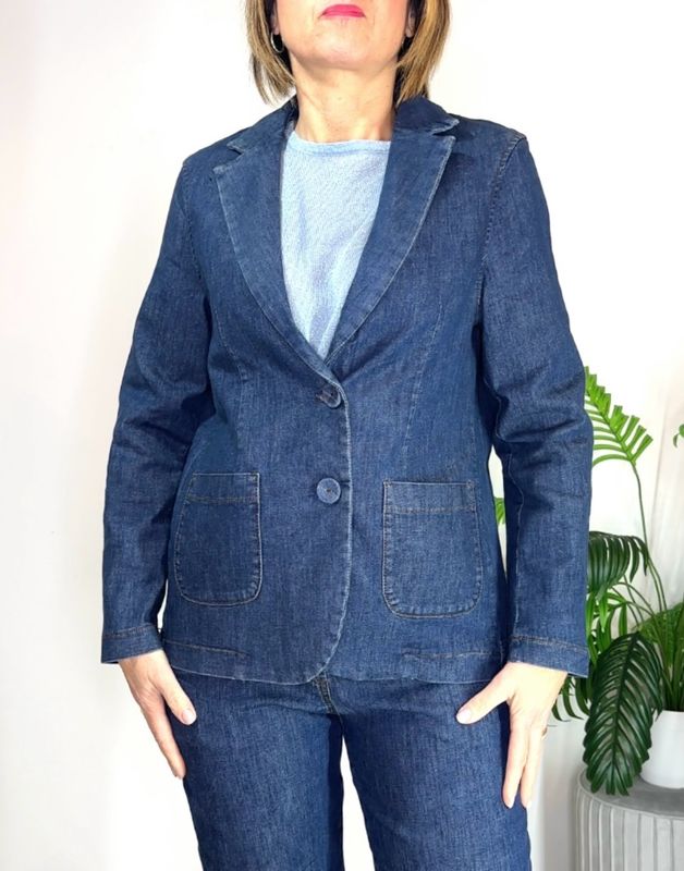 Giacca STILE BLAZER in jeans  light denim.