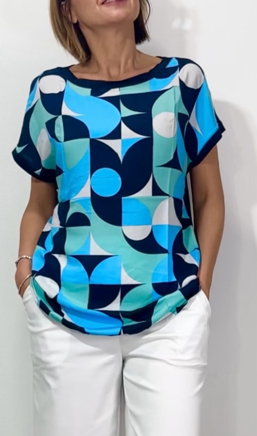 BLUSA RAGNO IN TESSUTO ECO SETA