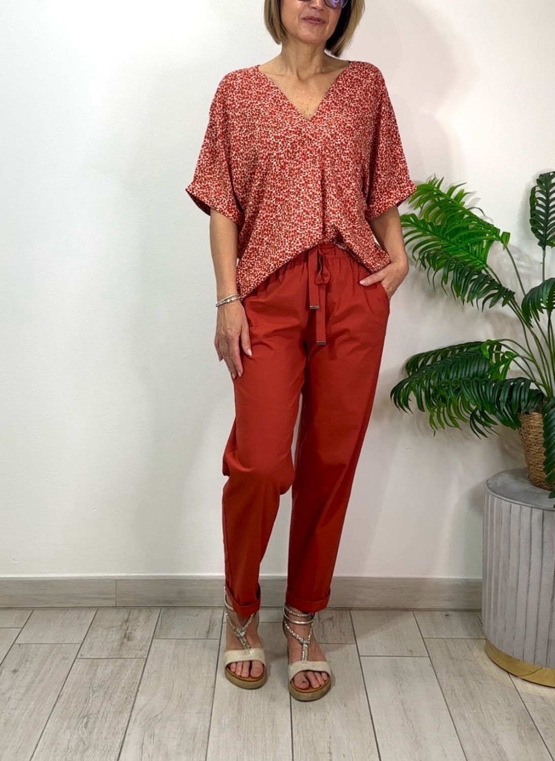 Completo Ragno blusa e pantaloni