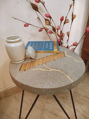 Golden Lego Side Table