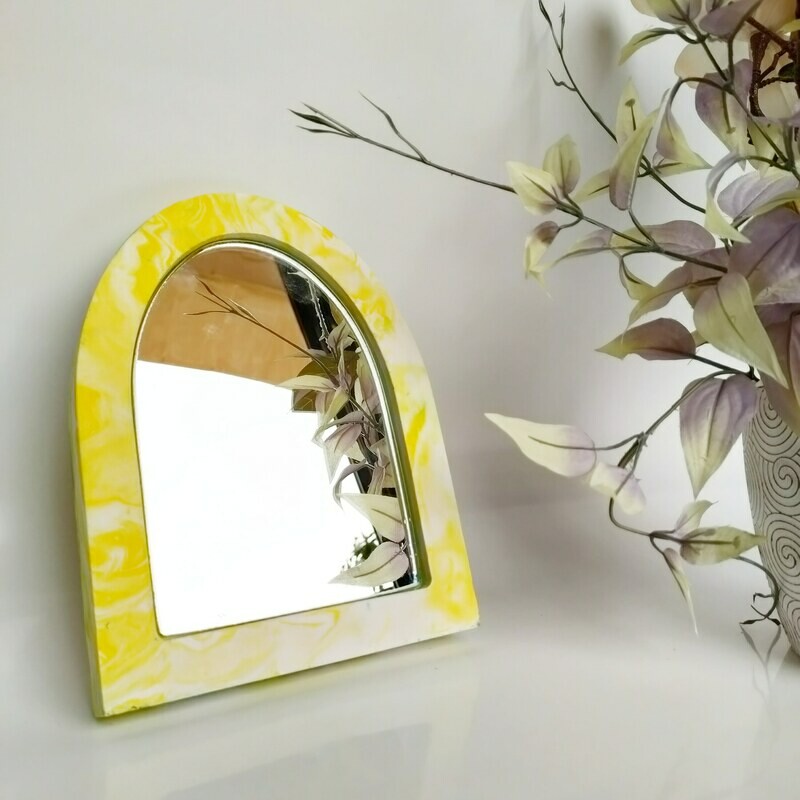 Mini Mirror - Yellow Cabbage