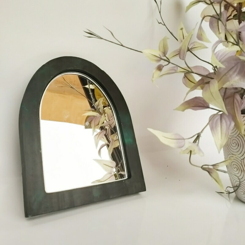 Mini Mirror - Blackish Green