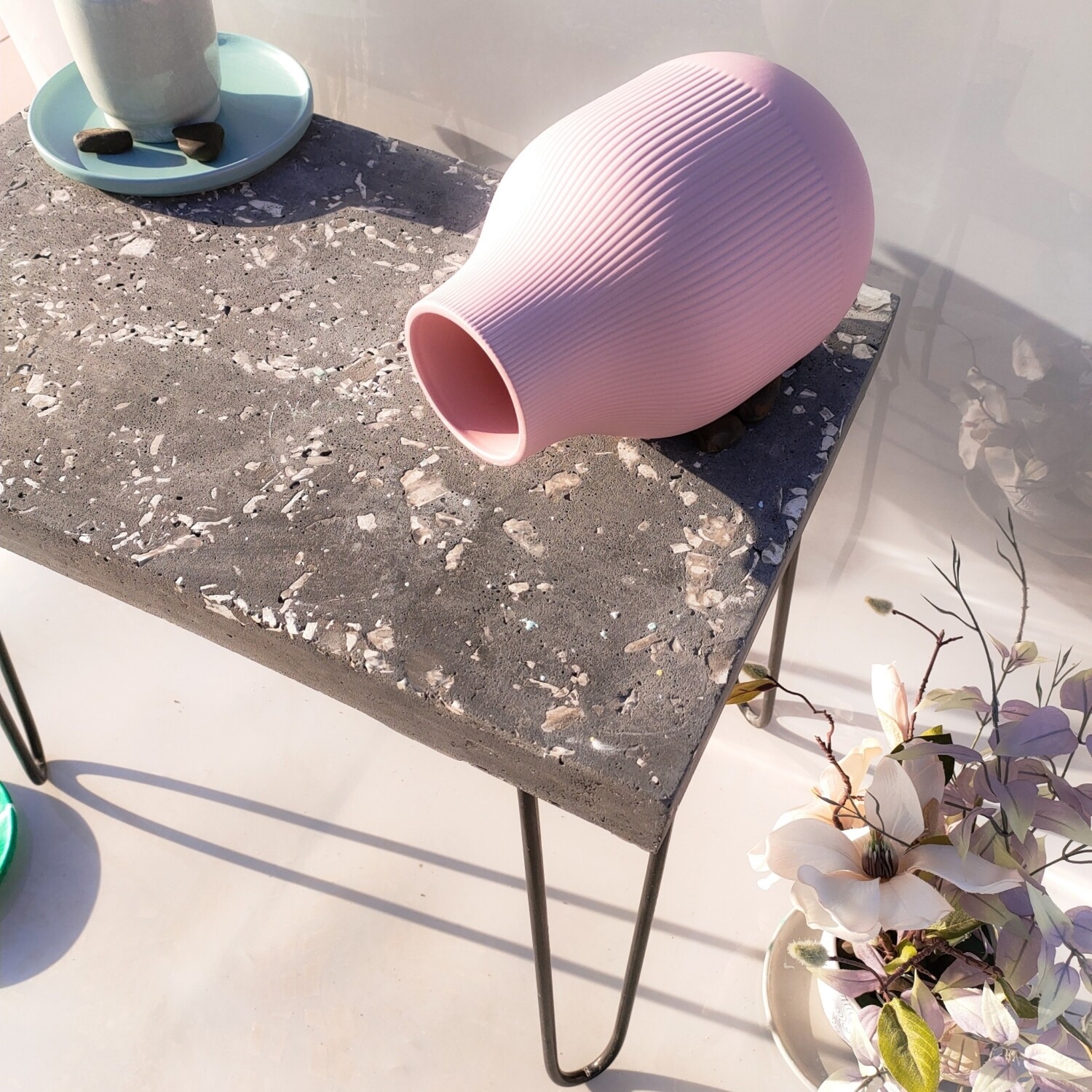 Grey Terrazzo Table