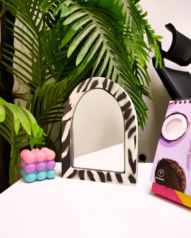 Mini Mirror - Zebra