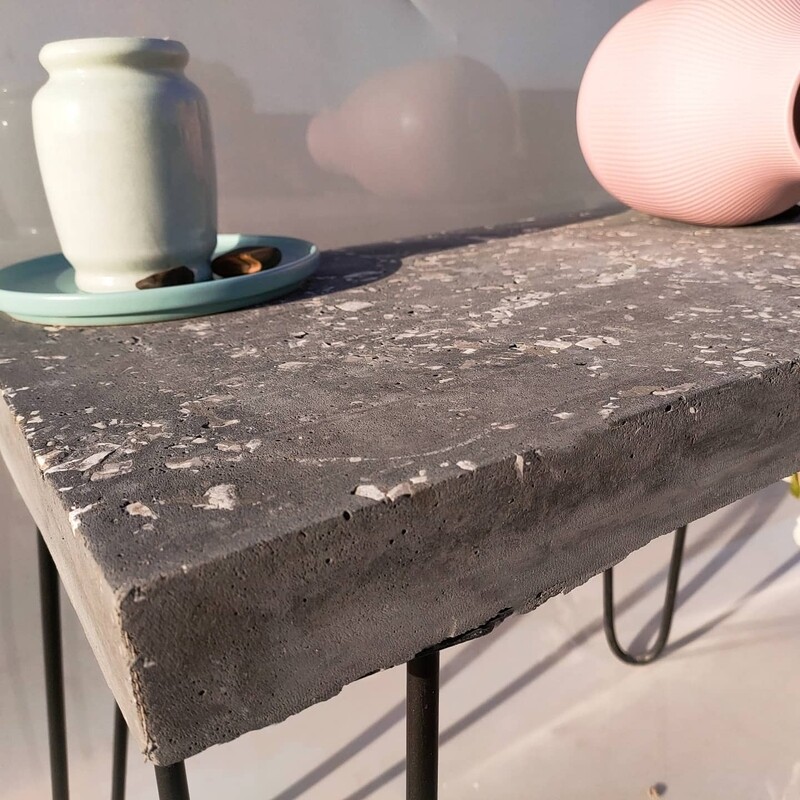 Grey Terrazzo Table