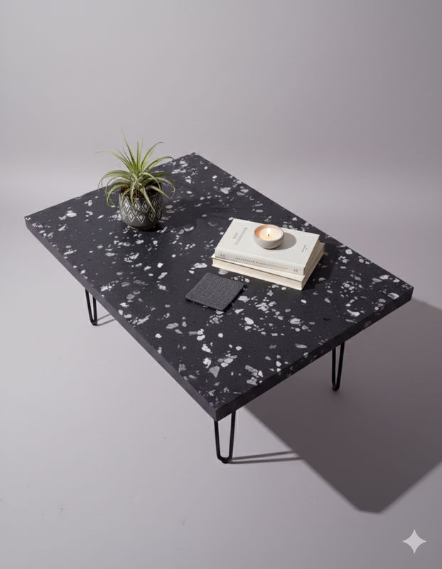 "Frankton" Terrazzo Side Table
