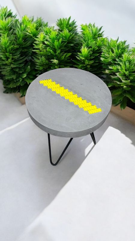 Yellow Lego Side Table
