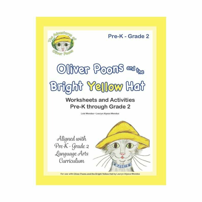 Oliver Poons Educational Workbook by Lois Wendus - Preschool - Kindergarten - First Grade - Second Grade - Teacher Gift - Homeschool