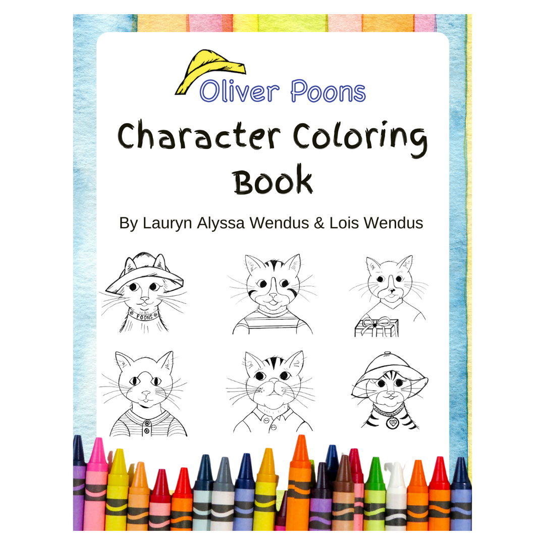 Oliver Poons Character Coloring Book Digital Download