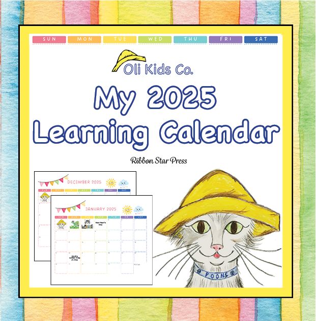 My 2025 Learning Calendar - Learn the Months of the Year with Oliver & Friends!