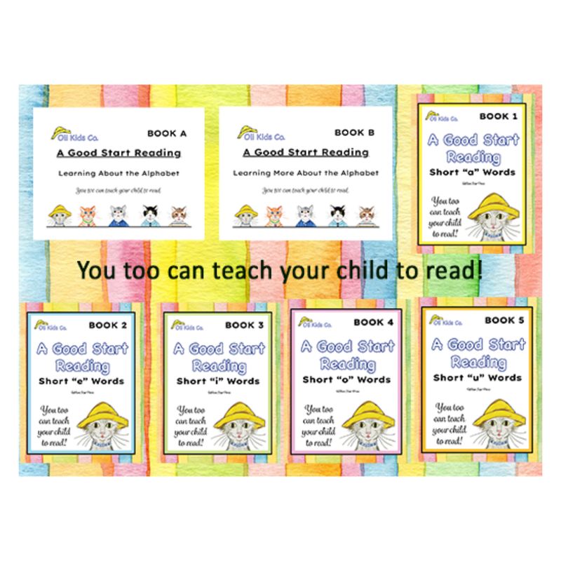 A Good Start Reading Complete Program - Teach Your Child to Read at Home with Oliver Poons and Friends Beginning Reading Program!