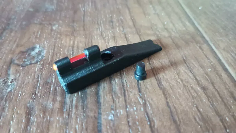 Marlin Glenfield Model 60 3D Printed Improved Fiber Optic Front Sight with Screw