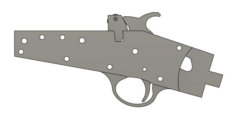 DXF Download - The Gearhead Gunsmith "Gearhead Model 6" Rolling Block Plans
