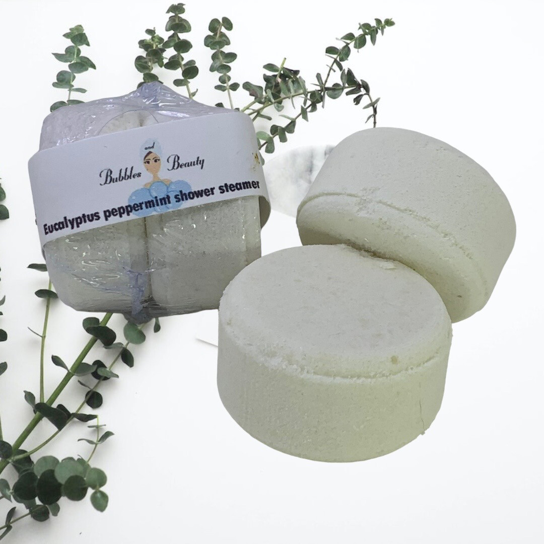 Single Use Shower steamers (2 pack) Aroma therapy for the shower. Menthol/eucalyptus **New Look, Same Great Product**