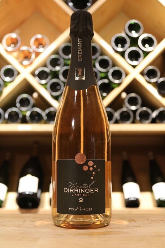 Crémant d'Alsace brut vin effervescent, Pinot noir rosé "Eclat de Rose"