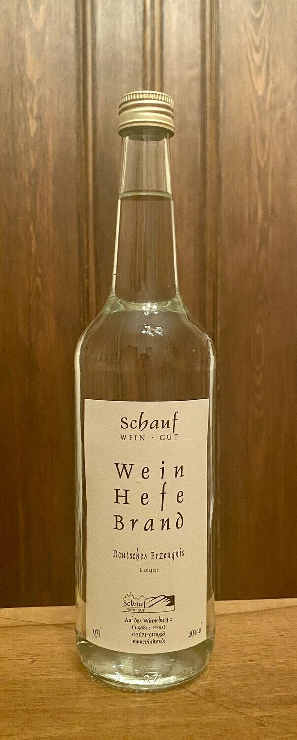 Weinhefebrand  40% Alc.  k  0,7l.