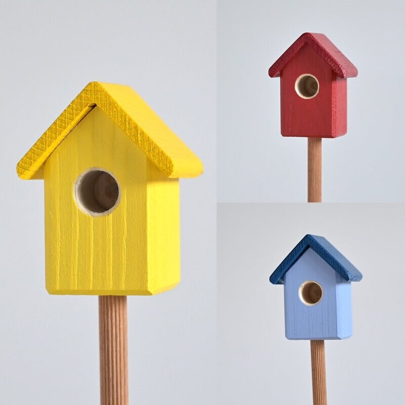 Hummelbudn 3er Set - Dekoration für den Blumenkasten, Balkon, Garten - Set 4