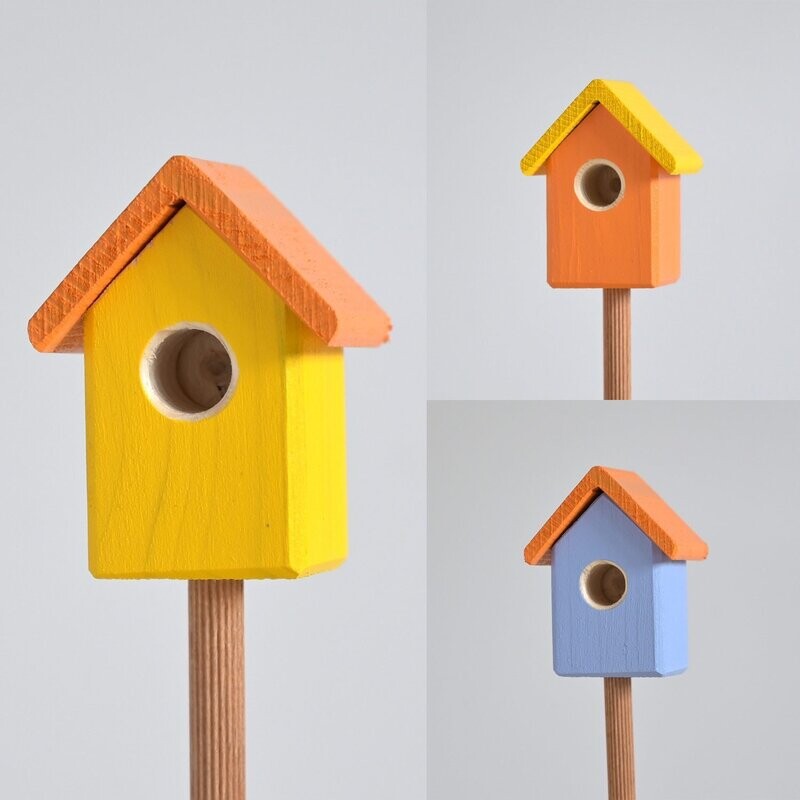 Hummelbudn 3er Set - Dekoration für den Blumenkasten, Balkon, Garten - Set 1