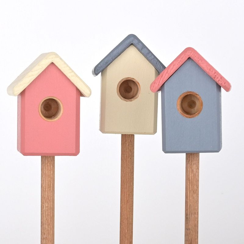 Hummelbudn 3er Set - Dekoration für den Blumenkasten, Balkon, Garten - Set 10