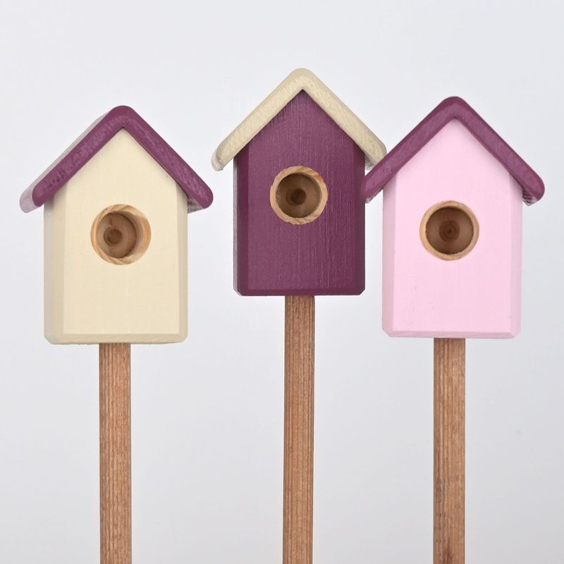 Hummelbudn 3er Set - Dekoration für den Blumenkasten, Balkon, Garten - Set 11