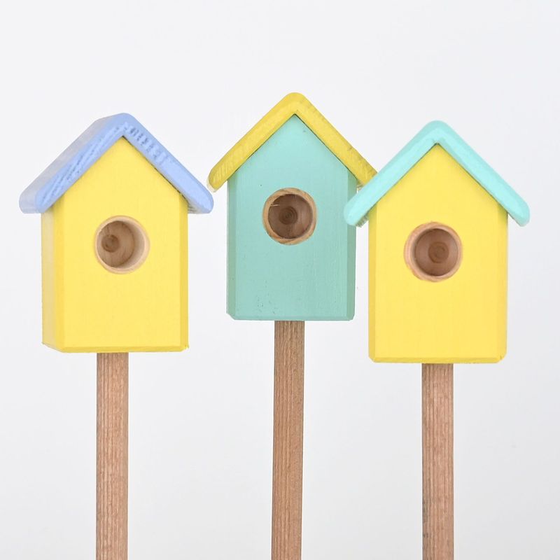Hummelbudn 3er Set - Dekoration für den Blumenkasten, Balkon, Garten - Set 13