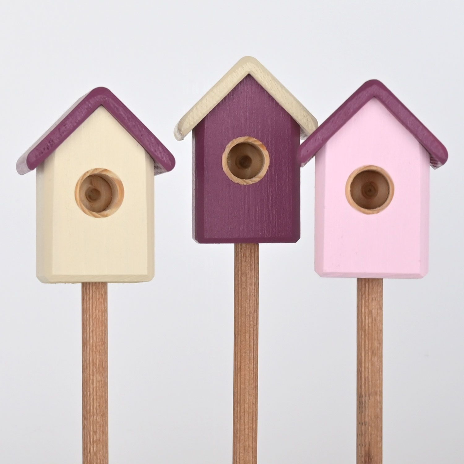 Hummelbudn 3er Set - Dekoration für den Blumenkasten, Balkon, Garten - Set 11